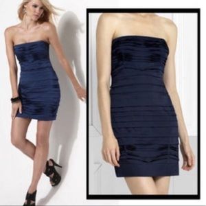 FINAL PRICE! BCBGMaxazria Navy Strapless Dress